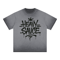 Reverse Dyed Graffiti Cotton T-Shirt