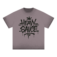 Reverse Dyed Graffiti Cotton T-Shirt