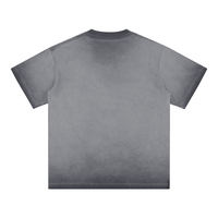 Reverse Dyed Graffiti Cotton T-Shirt