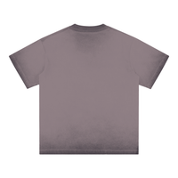 Reverse Dyed Graffiti Cotton T-Shirt