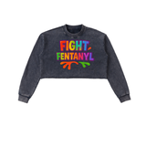 Fight Fentanyl Juise Box Cropped Sweatshirt