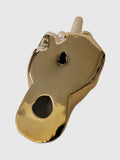 Gold Middle Finger Wall Mount Sculpture