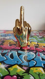 XL  Bronze Middle Finger Tabletop Sculpture