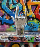 Silver I Love You Hand Tabletop Sculpture