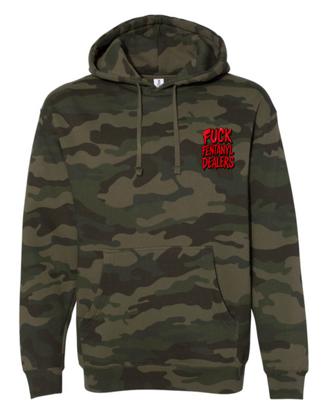 F*ck Fentanyl Dealers Unisex Camo Hoodie