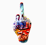 Graffiti Middle Finger Wall Mount