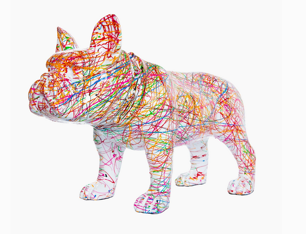 JUMBO Standing Bulldog Sculpture