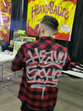 Spray Painted Flannel